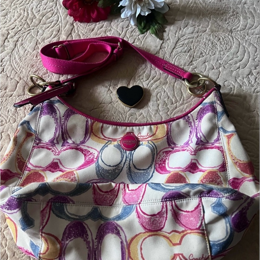 Coach Multicolor Signature Canvas Bag
